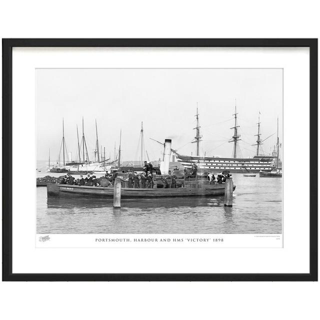 Portsmouth, Harbour And HMS 'Victory' 1898 by Francis Frith - Single Picture Frame Print The Francis Frith Collection Size: 28cm H x 36cm W x 2.3cm D on Productcaster.