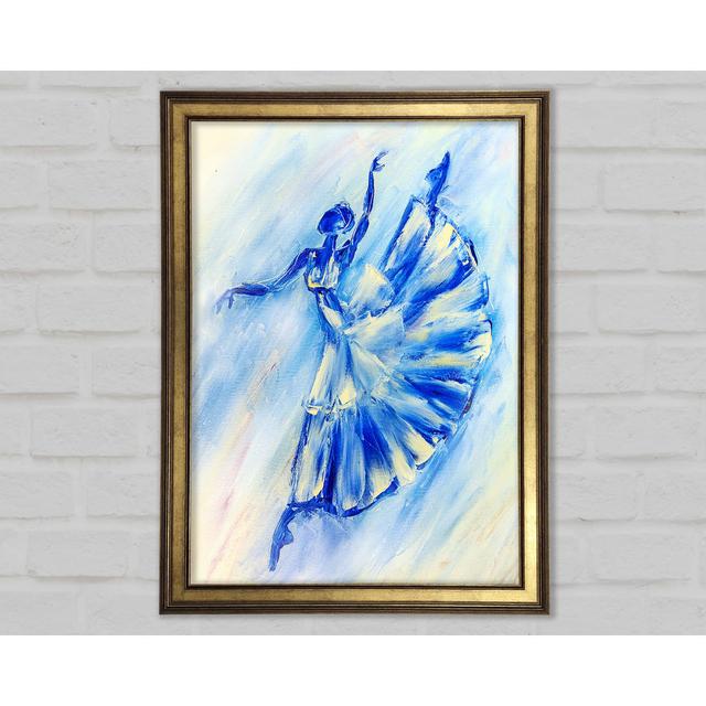 Blue Ballerina 10 - Single Picture Frame Art Prints Mercer41 Size: 84.1cm H x 59.7cm W x 1.5cm D on Productcaster.