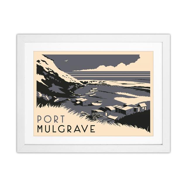 Port Mulgrave by Richard O'Neill - Print Corrigan Studio Format: White Framed, Size: 43.5cm H x 53.5cm W x 3cm D on Productcaster.