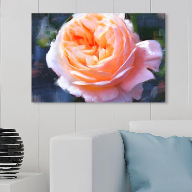 Blush Rose II - Wrapped Canvas Print East Urban Home Size: 25.4 cm H x 38.1 cm W on Productcaster.