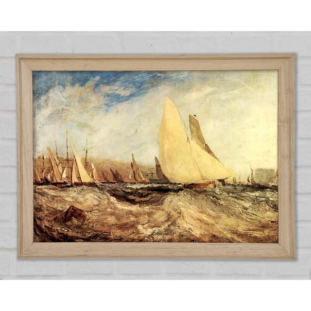 Joseph Mallord Turner Regatta - Single Picture Frame Art Prints Bright Star Size: 42cm H x 59.7cm W x 1.5cm D on Productcaster.