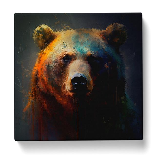 Bear Abstract Expressionism No.2 - No Frame Art Prints Alpen Home Size: 50cm H x 50cm W x 3cm D on Productcaster.