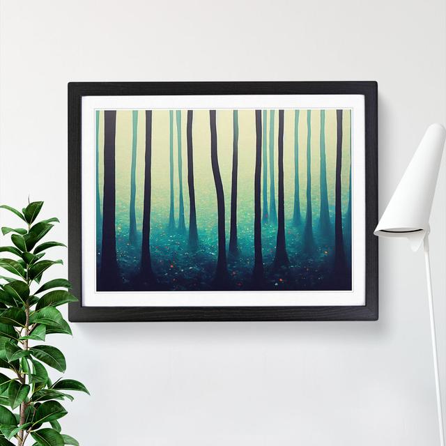 Mystical Forest - Picture Frame Graphic Art Alpen Home Size: 25cm H x 34cm W, Frame Colour: Black on Productcaster.