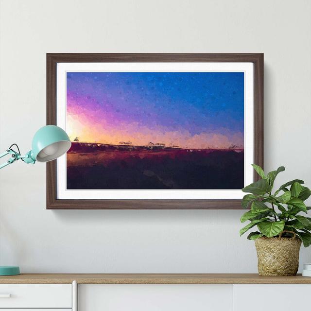 Sand Dunes in Australia in Abstract - Picture Frame Graphic Art Print East Urban Home Frame Option: Walnut, Size: 40cm H x 60cm W x 2cm D on Productcaster.