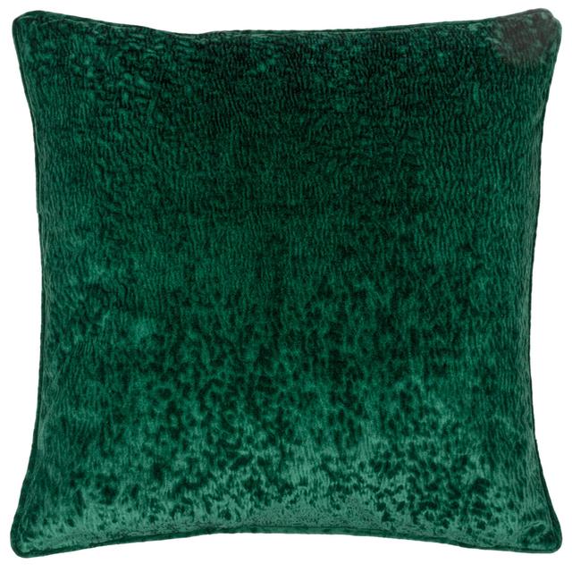 Square Throw Pillow Cover Paoletti Colour: Emerald on Productcaster.