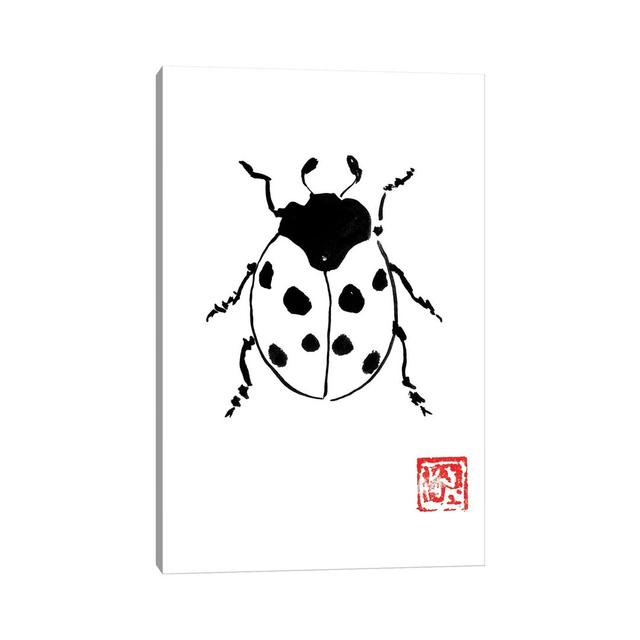 Ladybug by Péchane - Print on Canvas Bloomsbury Market Format: Wrapped Canvas, Size: 66.04cm H x 45.72cm W x 1.91cm D on Productcaster.