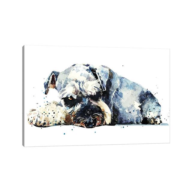 Schnauzer - Wrapped Canvas Painting ClassicLiving Size: 30.48cm H x 45.72cm W on Productcaster.