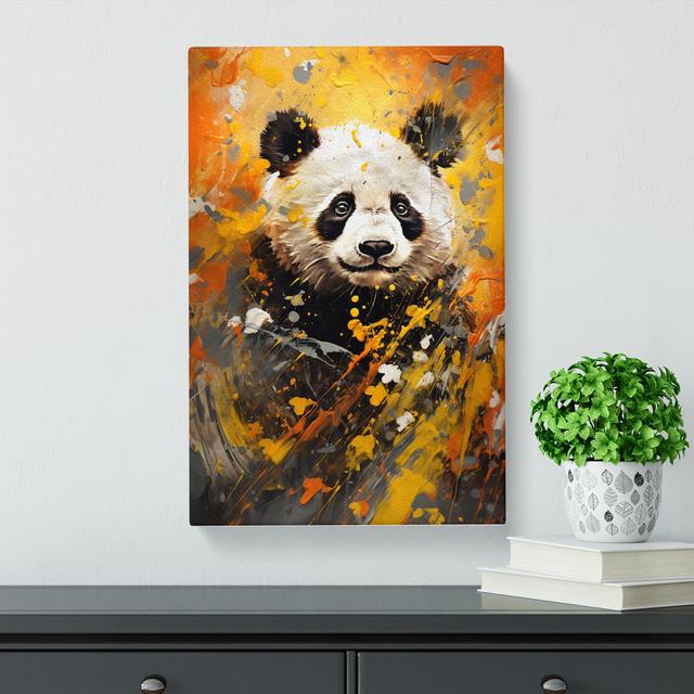 Panda Expressionism No.2 - Print Latitude Vive Size: 50cm H x 35cm W x 3cm D on Productcaster.