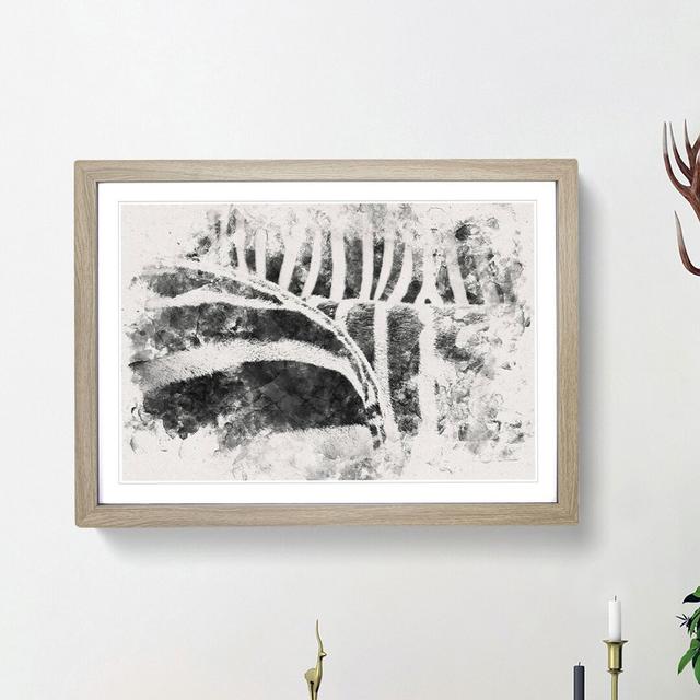 The Stripes of the Zebra - Picture Frame Painting Print East Urban Home Size: 62cm H x 87cm W x 2cm D, Frame Option: Oak Framed on Productcaster.