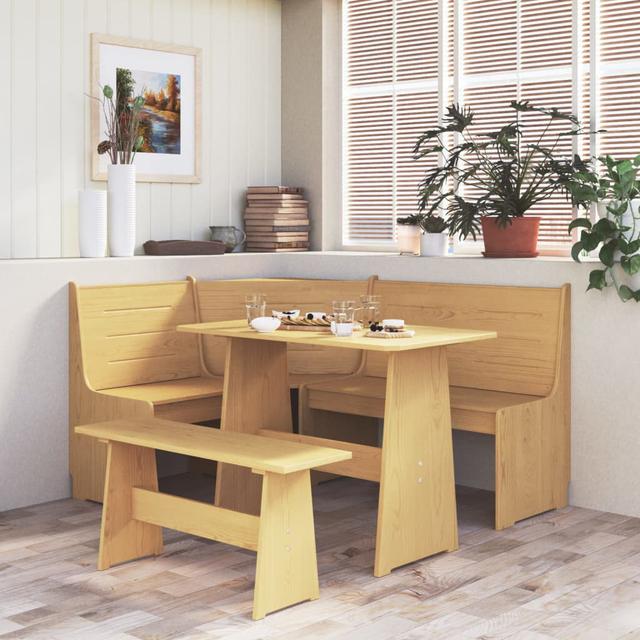 Anakie 2 - Person Counter Height Pine Solid Wood Dining Set Alpen Home Table Base Colour: Natural, Chair Colour: Natural on Productcaster.