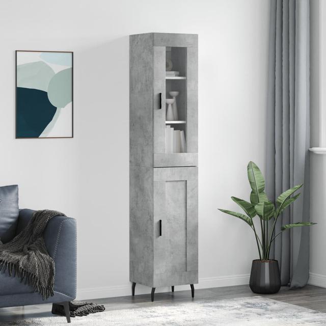 Navkiran 34.5cm Sideboard 17 Stories Colour: Concrete Grey on Productcaster.