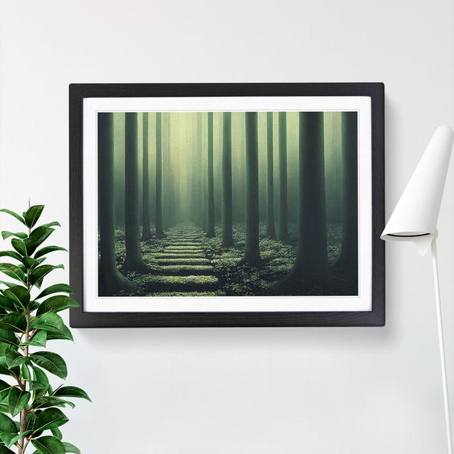 Sublime Forest - Single Picture Frame Print Alpen Home Frame Colour: Black Framed, Size: 46cm H x 64cm W x 2cm D on Productcaster.