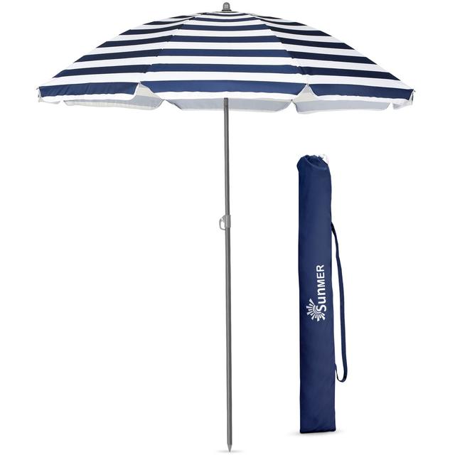 Angeliah 1.8m Beach Parasol Dakota Fields on Productcaster.