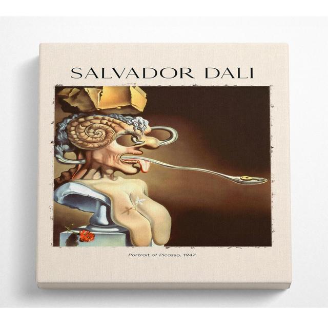 Jonason Portrait Of Picasso, 1947 by Salvador Dali - Wrapped Canvas Art Prints ClassicLiving Size: 101.6cm H x 101.6cm W x 10cm D on Productcaster.