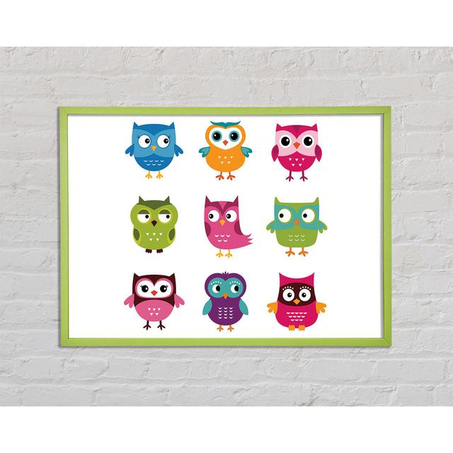 Owl Friends - Single Picture Frame Art Prints Harriet Bee Size: 21cm H x 29.7cm W x 2cm D on Productcaster.