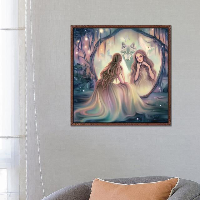 Spirits Of The Magic Forest by Andrea Hrnjak - Gallery-Wrapped Canvas Giclée on Canvas Rosalind Wheeler Format: Classic Wood Floater Framed, Size: 66. on Productcaster.