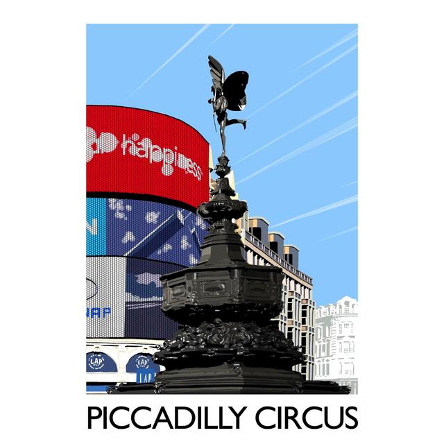 'Picacadilly Circus 2' Graphic Art East Urban Home Format: No Frame, Size: 40 cm H x 30 cm W x 1 cm D on Productcaster.