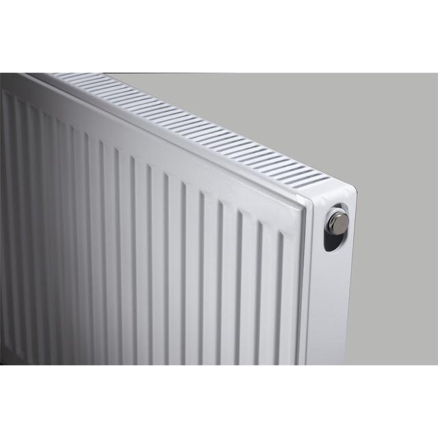 500mm (H) x 1200mm (W) - Type 21 Radiator - Double Panel - Single Convector Bedford Sheds Size: 29.5cm H x 31.5cm W x 4.1cm D on Productcaster.