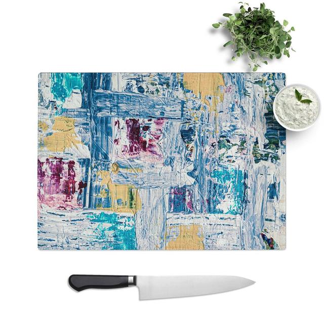 Tempered Glass Art Painting Vol.136 Chopping Board East Urban Home Size: 28.5 cm W x 20 cm L on Productcaster.