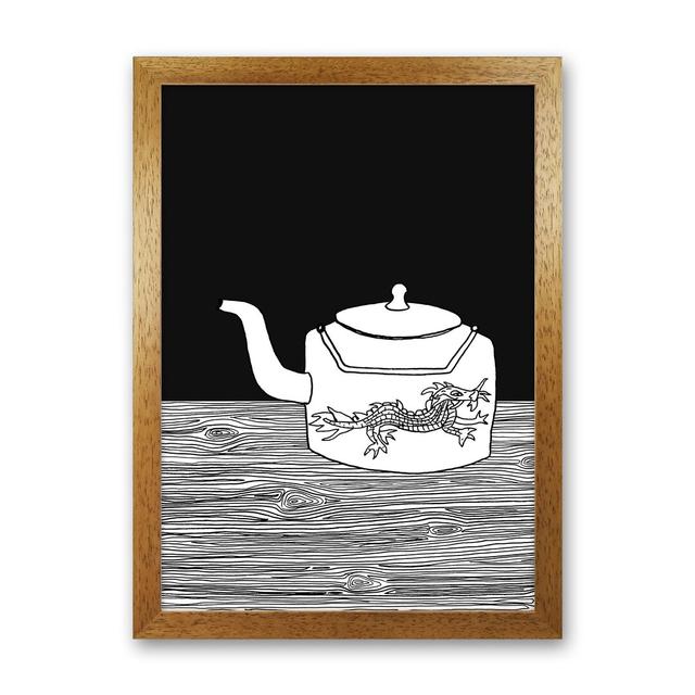 Bhutan Teapot by Carissa Tanton - Print Ophelia & Co. Size: 63cm H x 46cm W x 3cm D, Frame Option: Oak Framed on Productcaster.