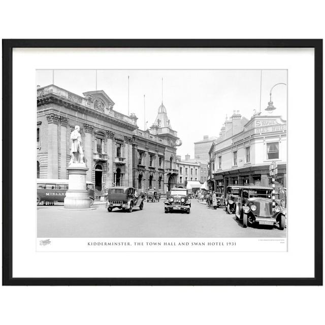 'Kidderminster, the Town Hall and Swan Hotel 1931' by Francis Frith - Picture Frame Photograph Print on Paper The Francis Frith Collection Size: 60cm on Productcaster.