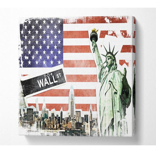 Walcott Montage Of NYC - Wrapped Canvas Art Prints ClassicLiving Size: 101.6cm H x 101.6cm W x 10cm D on Productcaster.