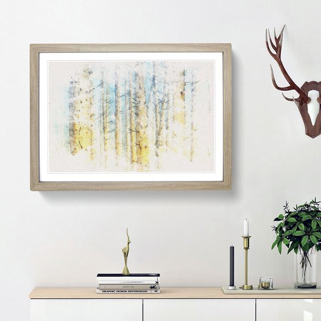 Sunlight upon the Trees - Picture Frame Graphic Art Print East Urban Home Frame Option: Oak Framed, Size: 33cm H x 45cm W x 2cm D on Productcaster.