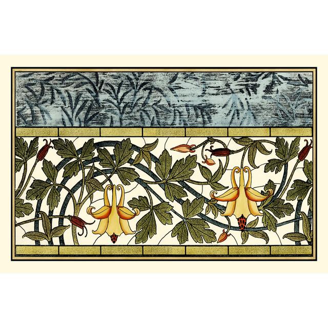 Stained Glass Flowers II - Wrapped Canvas Art Prints Rosalind Wheeler Size: 61cm H x 91cm W x 3.8cm D on Productcaster.