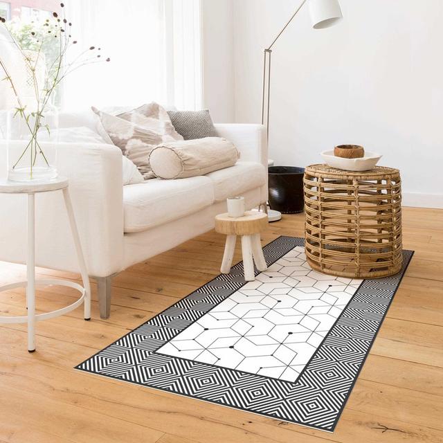 Hamzah Geometric Machine Woven Area Rug East Urban Home Rug Size: Rectangular 80 x 160cm on Productcaster.