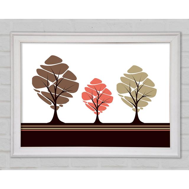 Trees - Single Picture Frame Art Prints Marlow Home Co. Size: 59.7cm H x 84.1cm W x 1.5cm D on Productcaster.