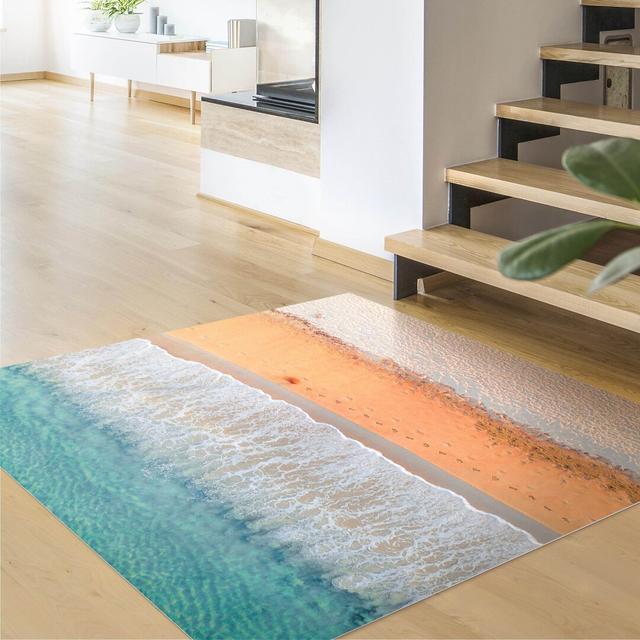 Square Fleisig Ombre Machine Woven Area Rug East Urban Home Rug Size: Square 100cm on Productcaster.