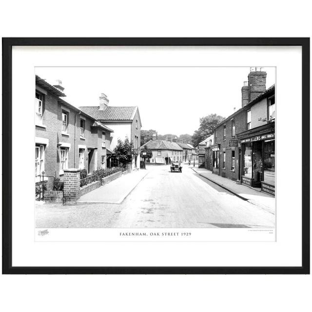 'Fakenham, Oak Street 1929' by Francis Frith - Picture Frame Photograph Print on Paper The Francis Frith Collection Size: 28cm H x 36cm W x 2.3cm D on Productcaster.