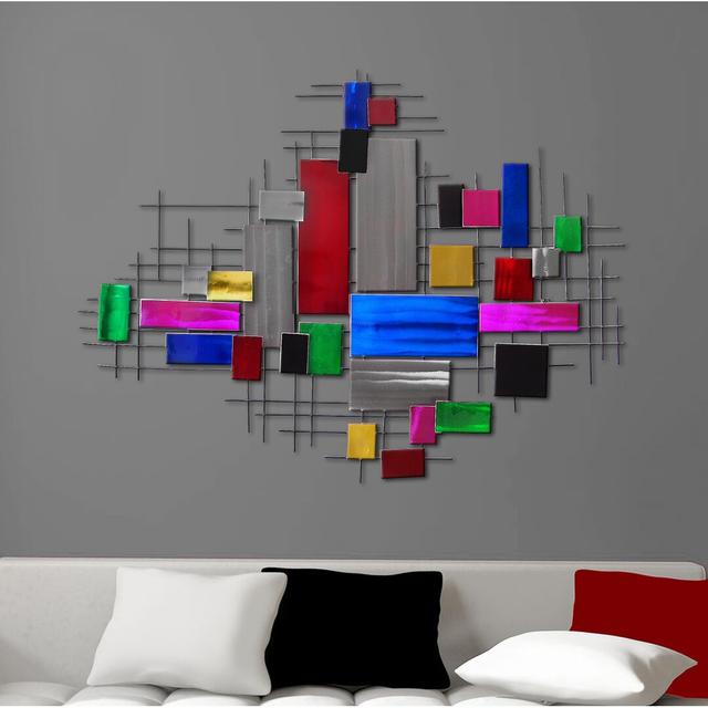 Composition Metal Painting Wall Décor Ebern Designs on Productcaster.