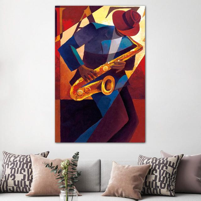 Bebop by Keith Mallett - Wrapped Canvas Painting George Oliver Size: 152.4cm H x 101.6cm W x 3.81cm D on Productcaster.