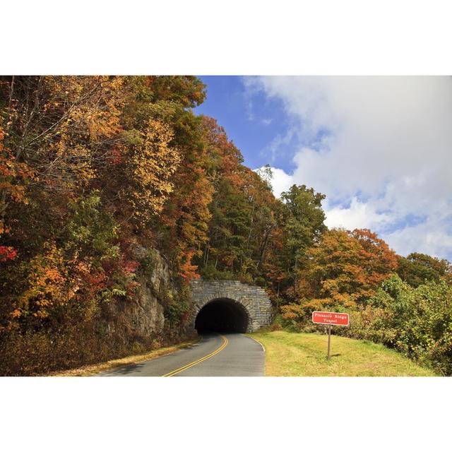 Dominy Tunnel In The Mountains - Wrapped Canvas Photograph Alpen Home Size: 81cm H x 122cm W x 3.8cm D on Productcaster.