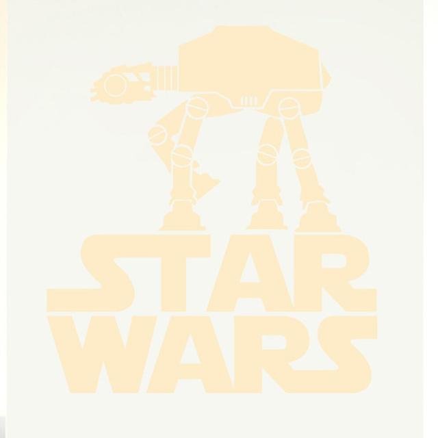 Star Wars Walker Wall Sticker East Urban Home Size: Medium, Colour: Beige on Productcaster.