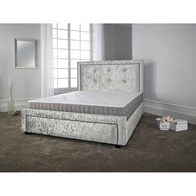 Tristin Upholstered Bed Frame Mercer41 Size: Single (3') on Productcaster.