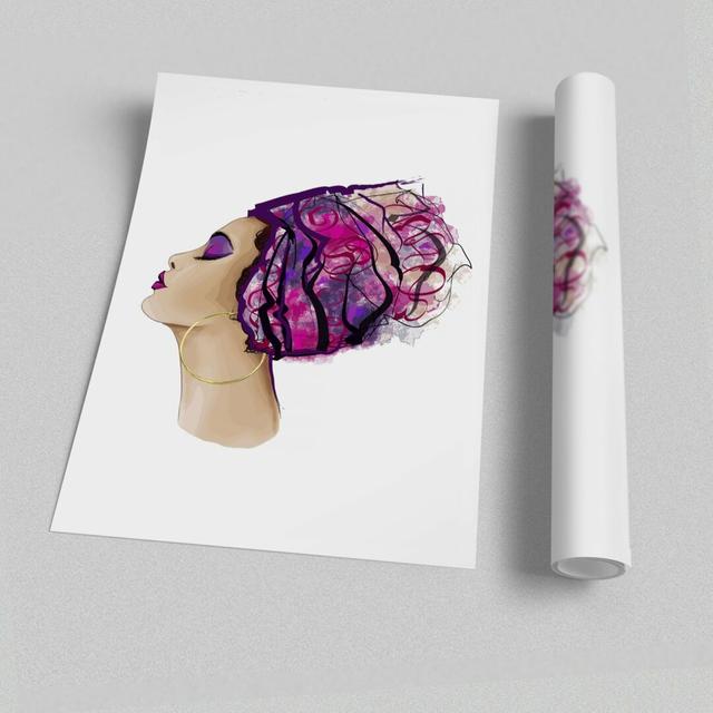 Style Starts with the Hair - Graphic Art Print on Paper East Urban Home Size: 42 cm H x 59.4 cm W on Productcaster.