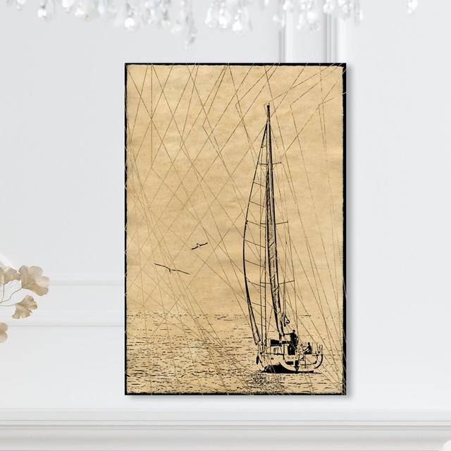 'Out at Sea' Graphic Art on Wrapped Canvas East Urban Home Size: 114.3 cm H x 76.2 cm W on Productcaster.