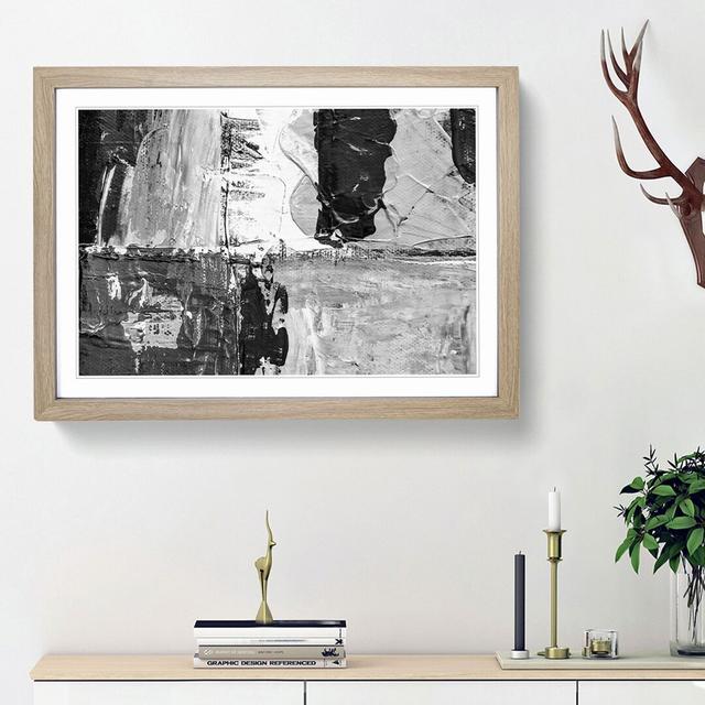 Abstract Art Painting Vol.285 by S.Johnson - Picture Frame Painting Print East Urban Home Frame Option: Oak Framed, Size: 27cm H x 36cm W x 2cm D on Productcaster.