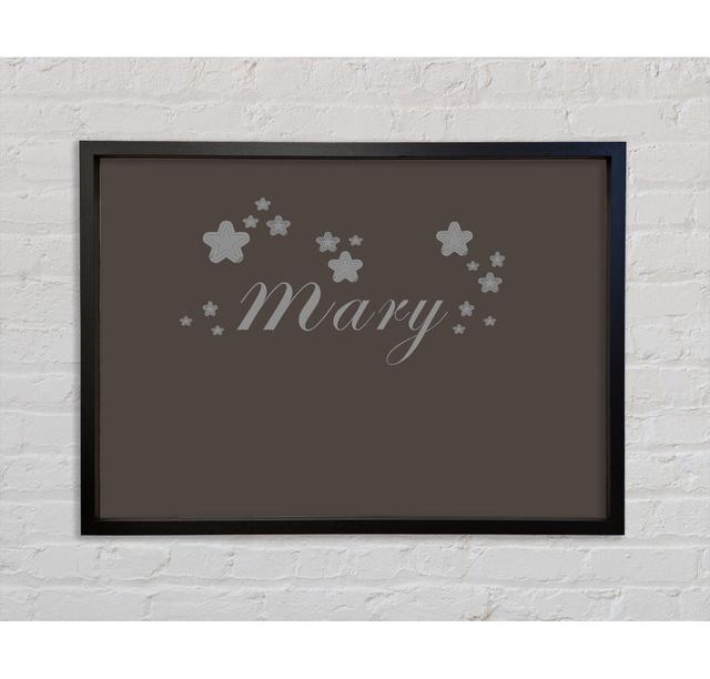 Your Name In Stars - Print Bright Star Size: 100cm H x 141.4cm W x 3.3cm D, Colour: Chocolate on Productcaster.