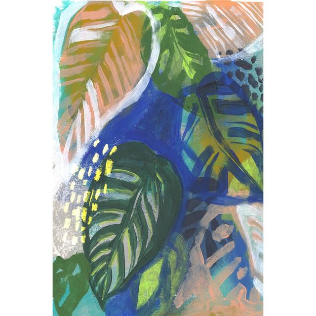 Hazy Jungle II by Jennifer Paxton Parker - Wrapped Canvas Painting Rosalind Wheeler Size: 122cm H x 81cm W on Productcaster.