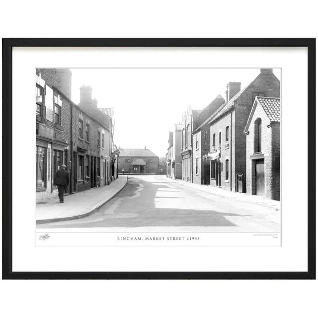 'Bingham, Market Street C1955' - Picture Frame Photograph Print on Paper The Francis Frith Collection Size: 40cm H x 50cm W x 2.3cm D on Productcaster.