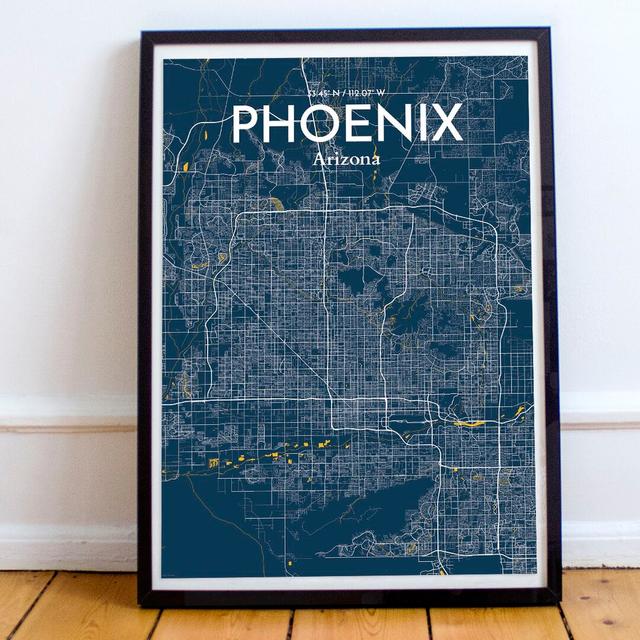 Phoenix - Unframed Graphic Art Print on Paper East Urban Home Size: 43.2cm H x 27.9cm W x 0.1cm D on Productcaster.