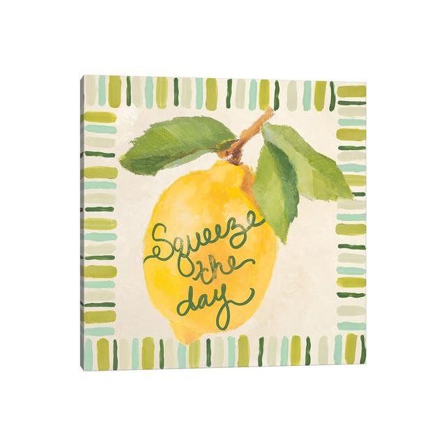 Squeeze The Day by Lanie Loreth - Wrapped Canvas Painting Brambly Cottage Size: 45.72cm H x 45.72cm W x 1.905cm D on Productcaster.