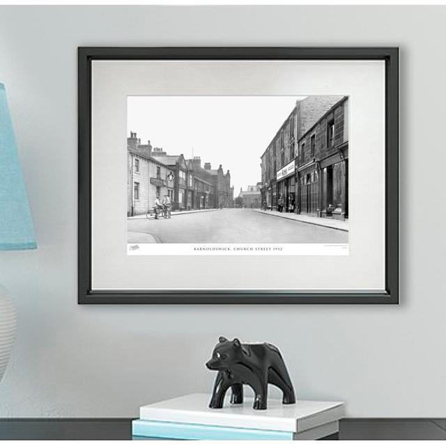 'Barnoldswick, Church Street 1952' by Francis Frith - Picture Frame Photograph Print on Paper The Francis Frith Collection Size: 40cm H x 50cm W x 2.3 on Productcaster.