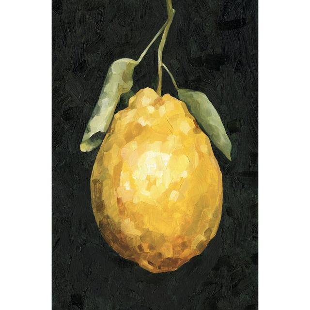 Dark Lemon II by Emma Caroline - Wrapped Canvas Painting Brambly Cottage Size: 30cm H x 20cm W on Productcaster.