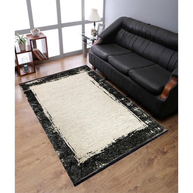 Forteau Machine Woven Cream/Black Rug Williston Forge Rug Size: Rectangle 200cm x 290cm on Productcaster.