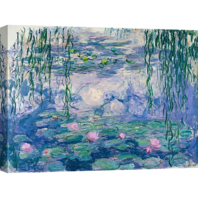 'Waterlilies' by Claude Monet - Wrapped Canvas Painting Print Ophelia & Co. Size: 70cm H x 100cm W x 4cm D on Productcaster.