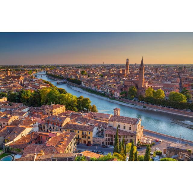 Kernersville Verona by RudyBalasko - Wrapped Canvas Print Latitude Run Size: 81cm H x 122cm W x 3.8cm D on Productcaster.